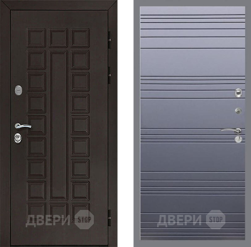 Входная металлическая Дверь Рекс (REX) Сенатор 3К Line Силк титан в Жуковский