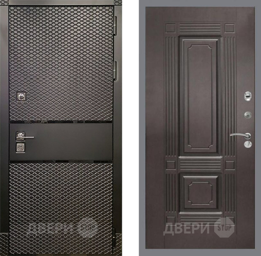 Входная металлическая Дверь Рекс (REX) 15 Черный Кварц FL-2 Венге в Жуковский