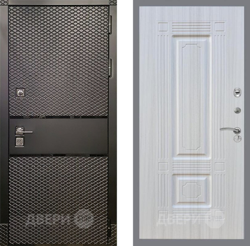 Входная металлическая Дверь Рекс (REX) 15 Черный Кварц FL-2 Сандал белый в Жуковский