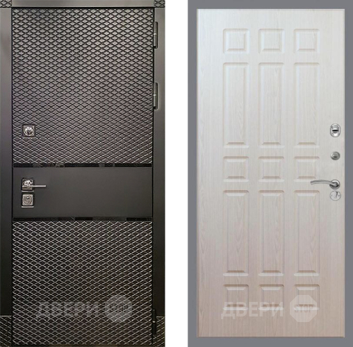 Входная металлическая Дверь Рекс (REX) 15 Черный Кварц FL-33 Беленый дуб в Жуковский
