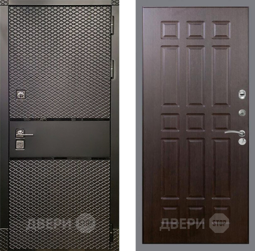 Входная металлическая Дверь Рекс (REX) 15 Черный Кварц FL-33 Венге в Жуковский