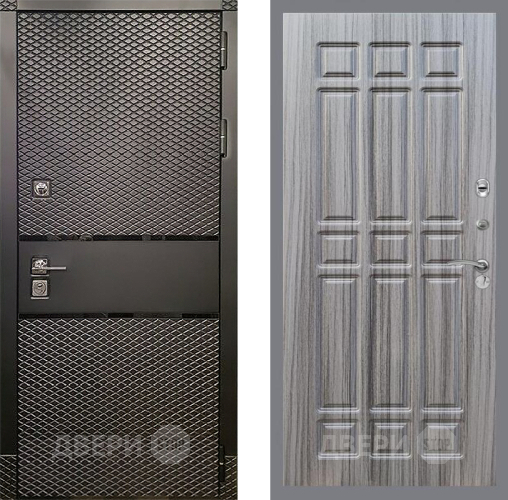 Входная металлическая Дверь Рекс (REX) 15 Черный Кварц FL-33 Сандал грей в Жуковский