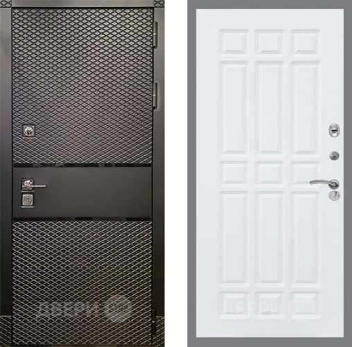 Входная металлическая Дверь Рекс (REX) 15 Черный Кварц FL-33 Силк Сноу в Жуковский