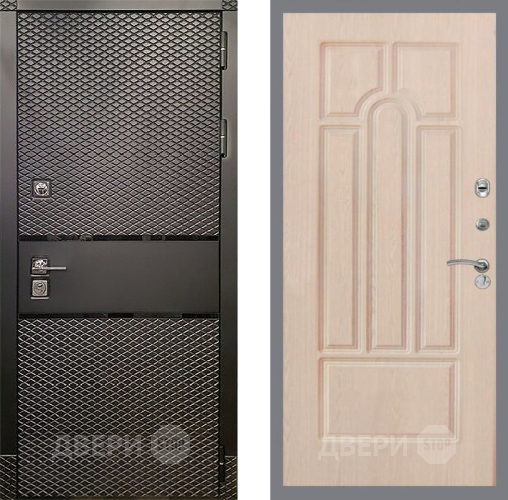 Входная металлическая Дверь Рекс (REX) 15 Черный Кварц FL-58 Беленый дуб в Жуковский