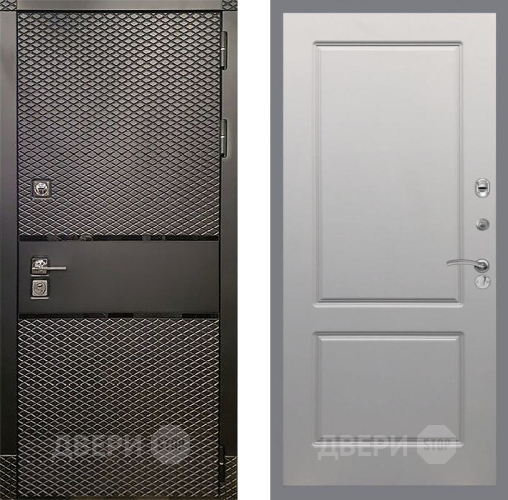 Входная металлическая Дверь Рекс (REX) 15 Черный Кварц FL-117 Грей софт в Жуковский