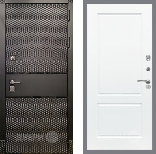 Входная металлическая Дверь Рекс (REX) 15 Черный Кварц FL-117 Силк Сноу в Жуковский