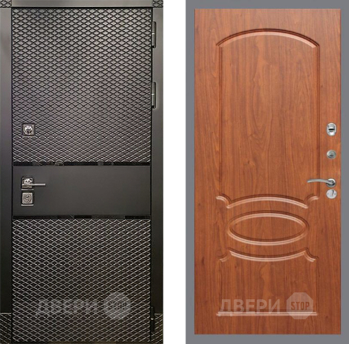 Входная металлическая Дверь Рекс (REX) 15 Черный Кварц FL-128 Морёная берёза в Жуковский