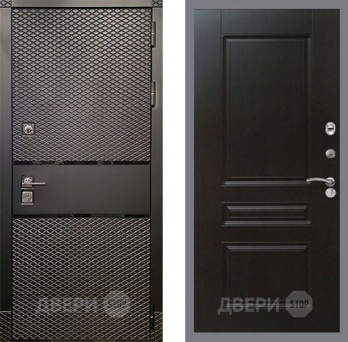 Входная металлическая Дверь Рекс (REX) 15 Черный Кварц FL-243 Венге в Жуковский