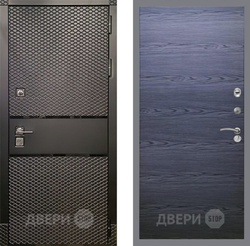 Входная металлическая Дверь Рекс (REX) 15 Черный Кварц GL Дуб тангенальный черный в Жуковский