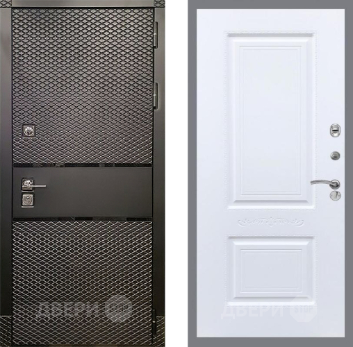 Входная металлическая Дверь Рекс (REX) 15 Черный Кварц Смальта Силк Сноу в Жуковский