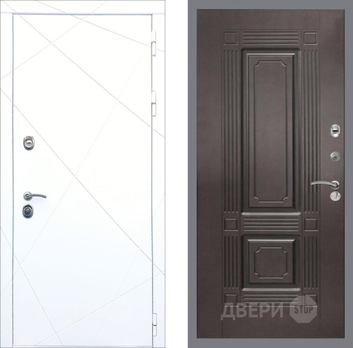 Входная металлическая Дверь Рекс (REX) 13 Силк Сноу FL-2 Венге в Жуковский