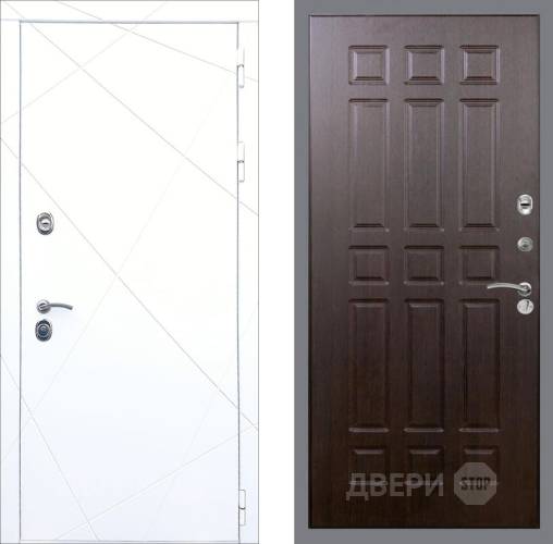 Входная металлическая Дверь Рекс (REX) 13 Силк Сноу FL-33 Венге в Жуковский