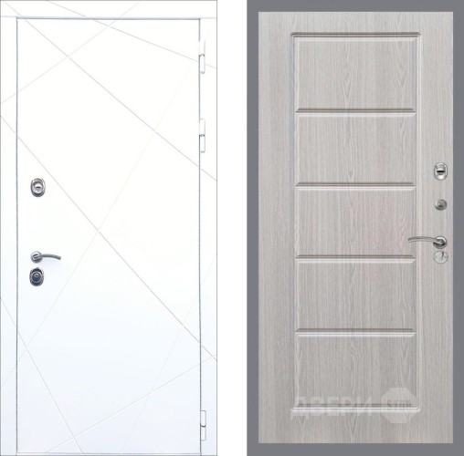 Входная металлическая Дверь Рекс (REX) 13 Силк Сноу FL-39 Беленый дуб в Жуковский