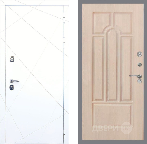 Входная металлическая Дверь Рекс (REX) 13 Силк Сноу FL-58 Беленый дуб в Жуковский