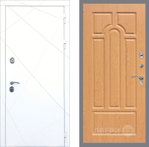 Входная металлическая Дверь Рекс (REX) 13 Силк Сноу FL-58 Дуб в Жуковский