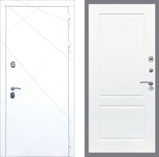 Входная металлическая Дверь Рекс (REX) 13 Силк Сноу FL-117 Силк Сноу в Жуковский