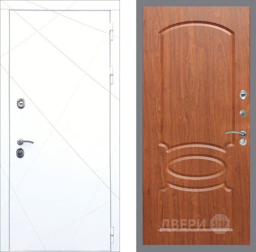 Входная металлическая Дверь Рекс (REX) 13 Силк Сноу FL-128 Морёная берёза в Жуковский