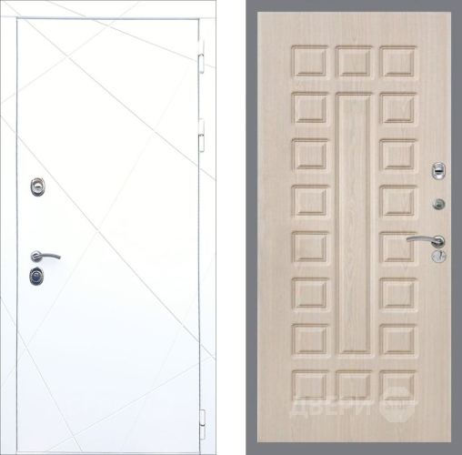 Входная металлическая Дверь Рекс (REX) 13 Силк Сноу FL-183 Беленый дуб в Жуковский