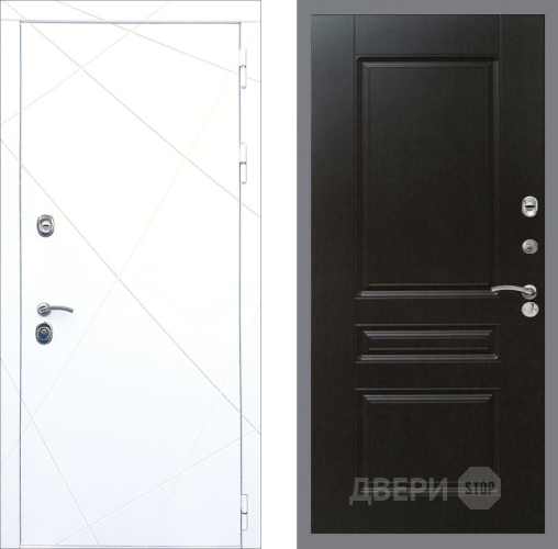 Входная металлическая Дверь Рекс (REX) 13 Силк Сноу FL-243 Венге в Жуковский
