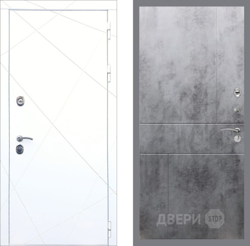 Входная металлическая Дверь Рекс (REX) 13 Силк Сноу FL-290 Бетон темный в Жуковский