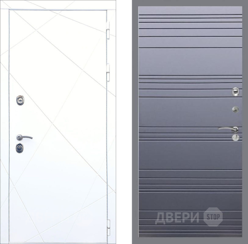 Входная металлическая Дверь Рекс (REX) 13 Силк Сноу Line Силк титан в Жуковский
