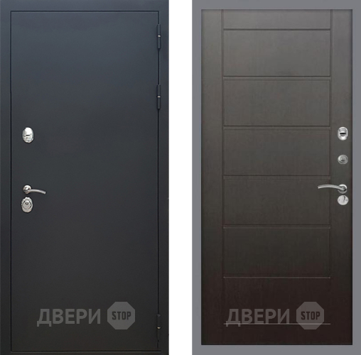 Входная металлическая Дверь Рекс (REX) 5 Черный Муар Сити Венге в Жуковский