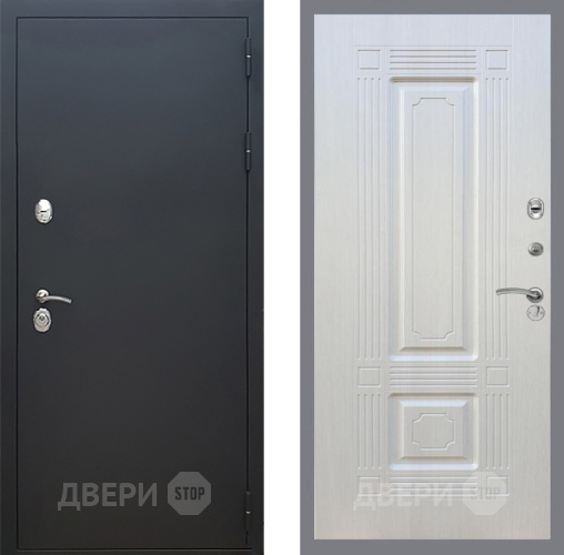 Входная металлическая Дверь Рекс (REX) 5 Черный Муар FL-2 Лиственница беж в Жуковский