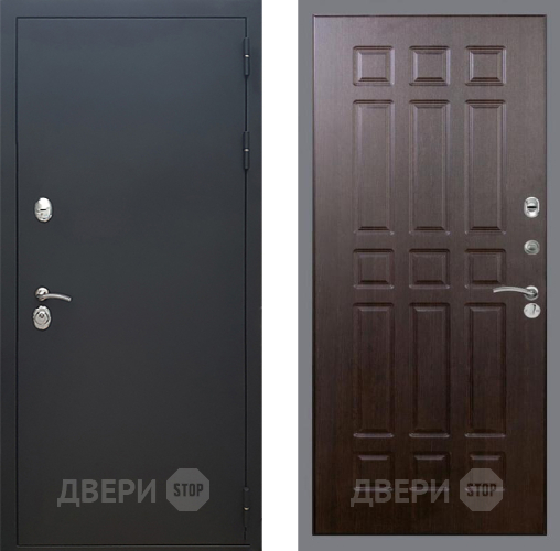 Входная металлическая Дверь Рекс (REX) 5 Черный Муар FL-33 Венге в Жуковский