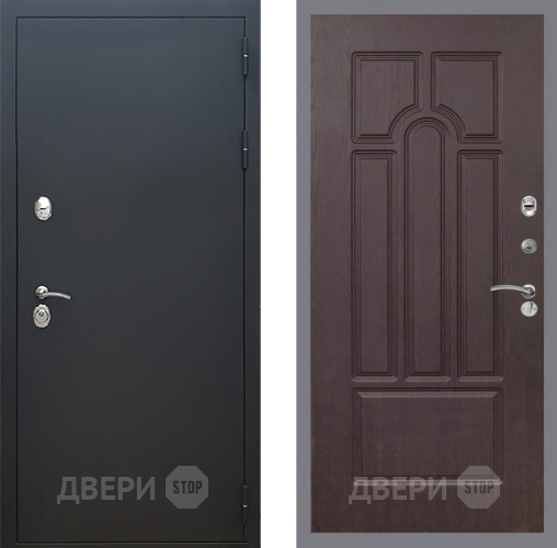 Входная металлическая Дверь Рекс (REX) 5 Черный Муар FL-58 Венге в Жуковский
