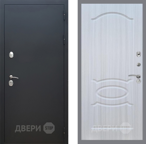 Входная металлическая Дверь Рекс (REX) 5 Черный Муар FL-128 Сандал белый в Жуковский