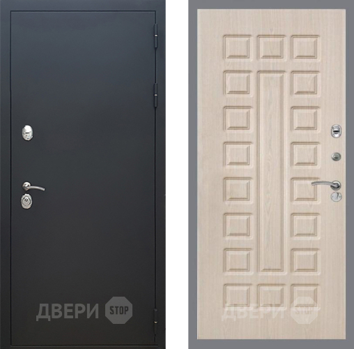Дверь Рекс (REX) 5 Черный Муар FL-183 Беленый дуб в Жуковский