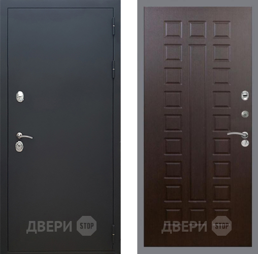 Входная металлическая Дверь Рекс (REX) 5 Черный Муар FL-183 Венге в Жуковский