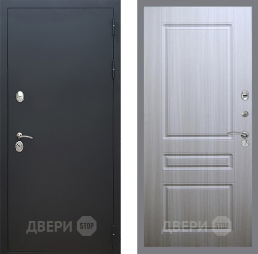Входная металлическая Дверь Рекс (REX) 5 Черный Муар FL-243 Сандал белый в Жуковский