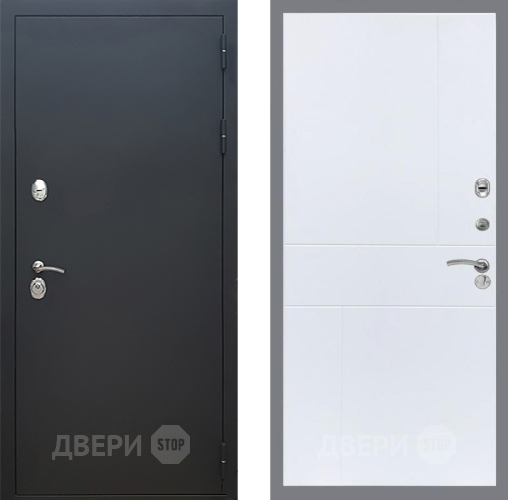Входная металлическая Дверь Рекс (REX) 5 Черный Муар FL-290 Силк Сноу в Жуковский