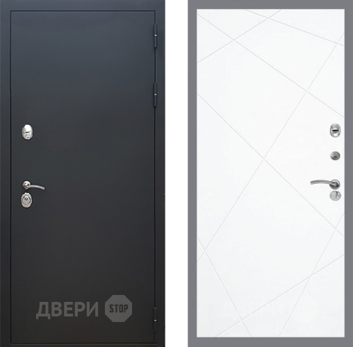 Входная металлическая Дверь Рекс (REX) 5 Черный Муар FL-291 Силк Сноу в Жуковский