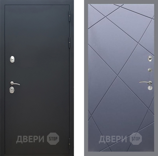 Входная металлическая Дверь Рекс (REX) 5 Черный Муар FL-291 Силк титан в Жуковский