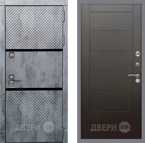 Входная металлическая Дверь Рекс (REX) 15 Бетон Темный Сити Венге в Жуковский