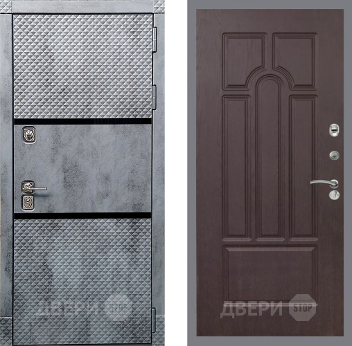 Входная металлическая Дверь Рекс (REX) 15 Бетон Темный FL-58 Венге в Жуковский