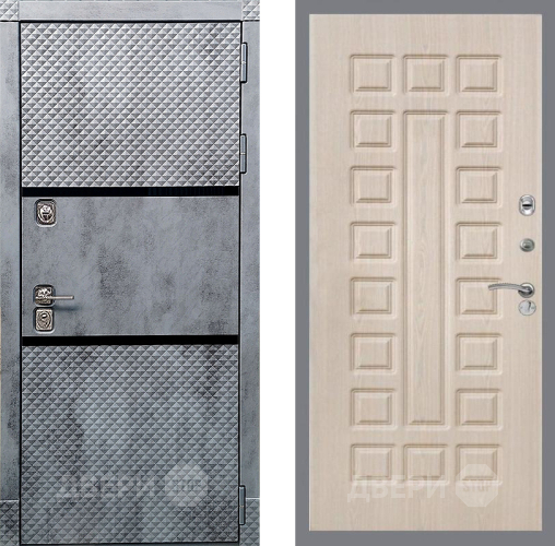 Дверь Рекс (REX) 15 Бетон Темный FL-183 Беленый дуб в Жуковский