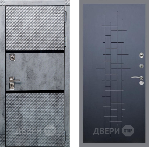 Входная металлическая Дверь Рекс (REX) 15 Бетон Темный FL-289 Ясень черный в Жуковский