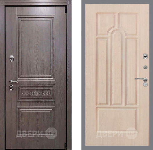 Входная металлическая Дверь Рекс (REX) Премиум-S FL-58 Беленый дуб в Жуковский