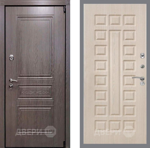 Входная металлическая Дверь Рекс (REX) Премиум-S FL-183 Беленый дуб в Жуковский