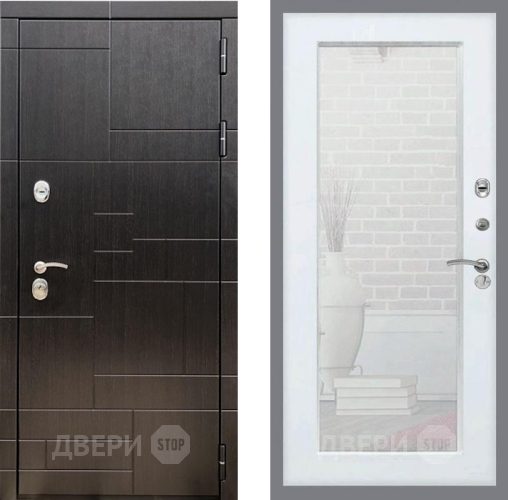 Входная металлическая Дверь Рекс (REX) 20 Зеркало Пастораль Белый ясень в Жуковский