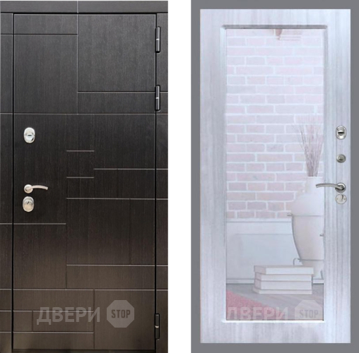 Входная металлическая Дверь Рекс (REX) 20 Зеркало Пастораль Сандал белый в Жуковский