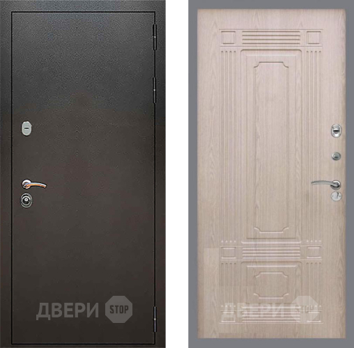 Входная металлическая Дверь Рекс (REX) 5 Серебро Антик FL-2 Беленый дуб в Жуковский