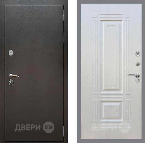 Входная металлическая Дверь Рекс (REX) 5 Серебро Антик FL-2 Лиственница беж в Жуковский