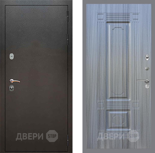 Входная металлическая Дверь Рекс (REX) 5 Серебро Антик FL-2 Сандал грей в Жуковский