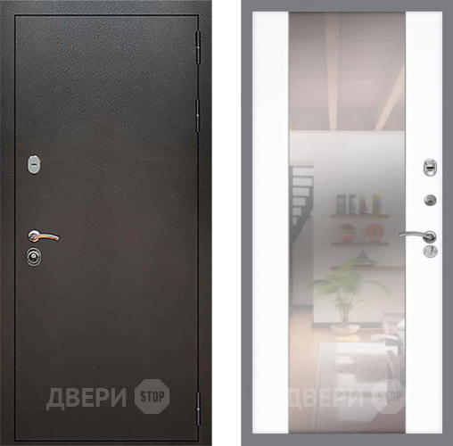 Дверь Рекс (REX) 5 Серебро Антик СБ-16 Зеркало Силк Сноу в Жуковский