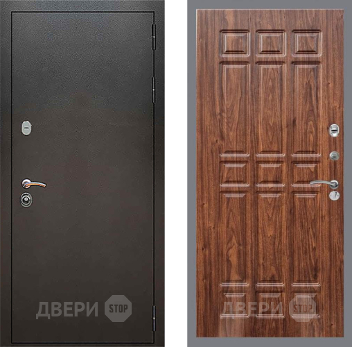 Дверь Рекс (REX) 5 Серебро Антик FL-33 орех тисненый в Жуковский