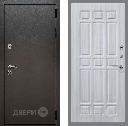 Входная металлическая Дверь Рекс (REX) 5 Серебро Антик FL-33 Сандал белый в Жуковский